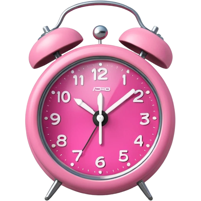 pink alarm clock emoji