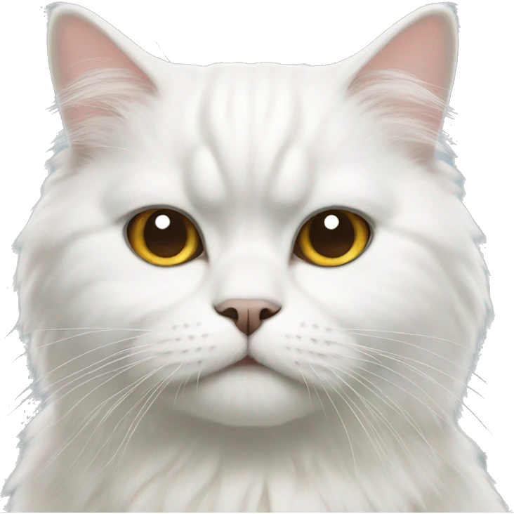 a white persian cat emoji