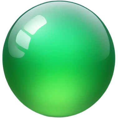 gradient green glass ball emoji