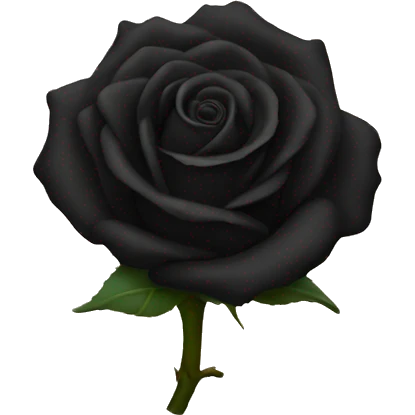 Black rose emoji