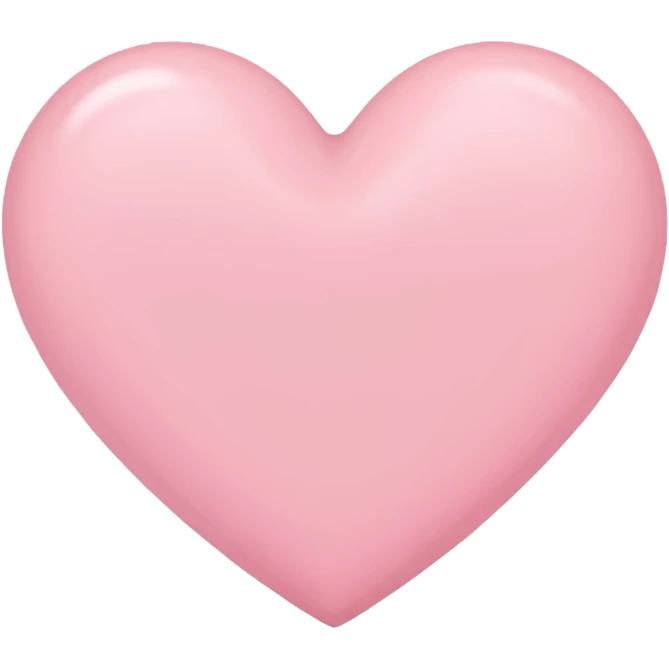 Pink pastel heart emoji