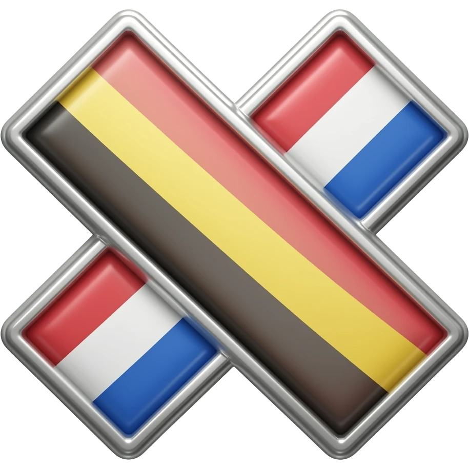belgium netherlands flag pin crossed emoji