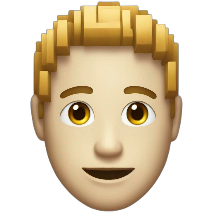 A Pixelated Emoji That looks like its made out of mspaint emoji