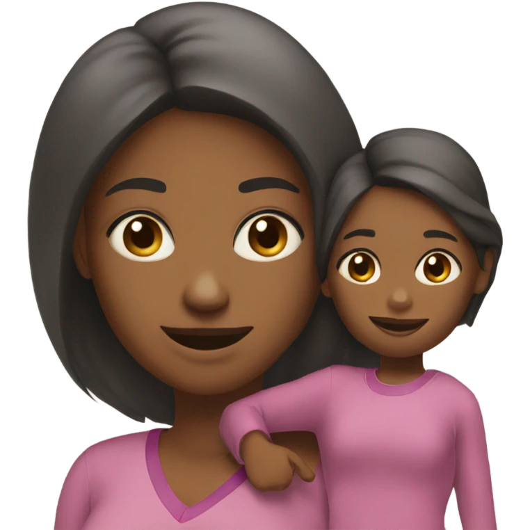 mom and daughter  emoji