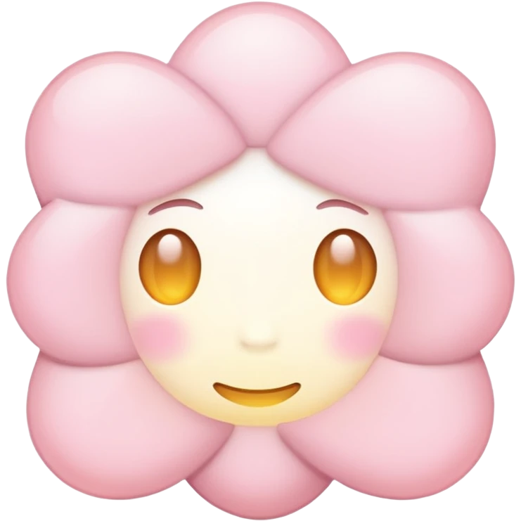 light pink light, soft glow emoji