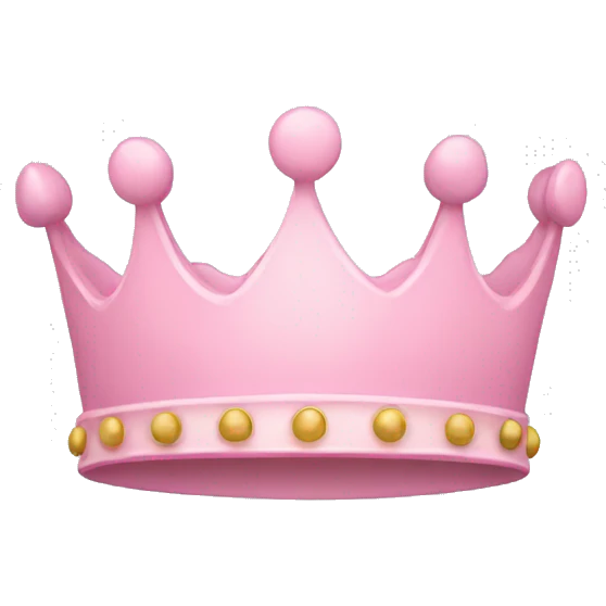 light pink crown emoji