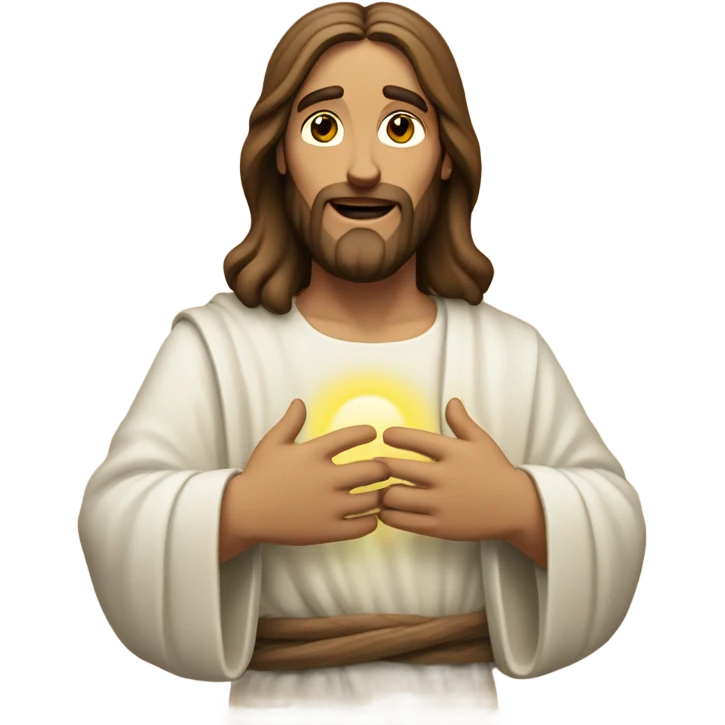 Jesus Christ in love emoji