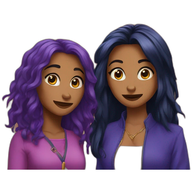 Zoe et raven emoji