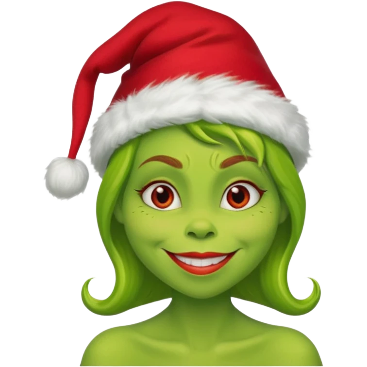 Grinch woman emoji