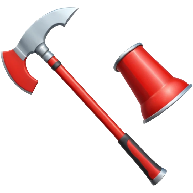 A Firefighter red Axe  emoji