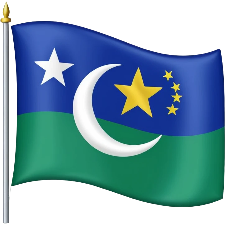 The flag of Awdal state in somaliland emoji