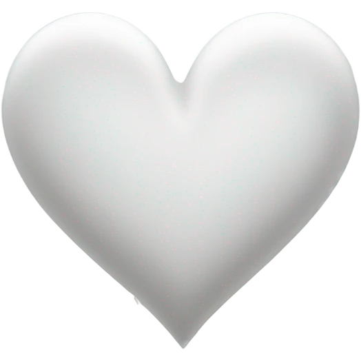 White heart  emoji