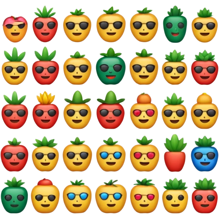 ios 18 emojis for mexico with happy colours emoji