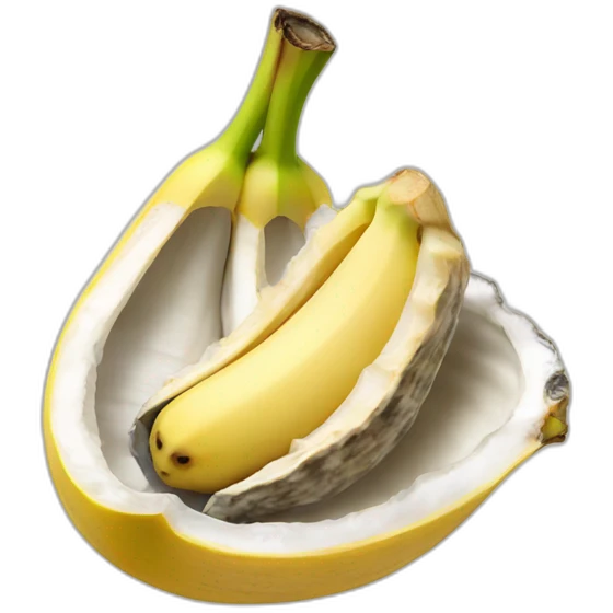 banana in an oyster emoji