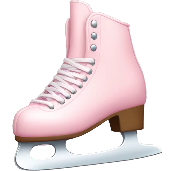 pastel pink ice skates emoji