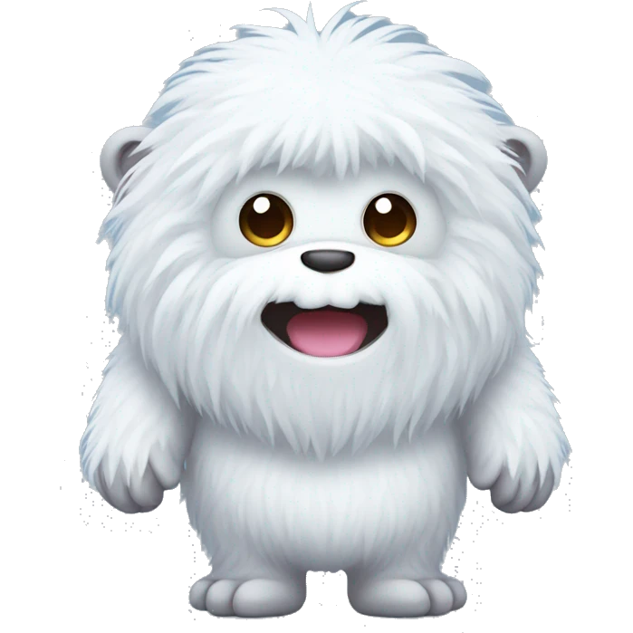 little kawaii Yeti emoji