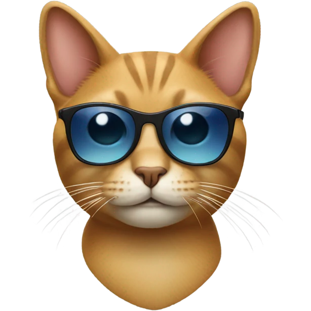 Cat with sunglasses emoji