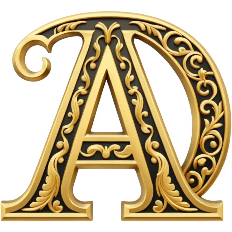 Decorative letter A emoji