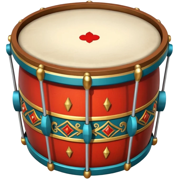 Ceremonial drum colored emoji