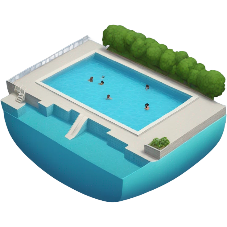 Giant swimming pool emoji