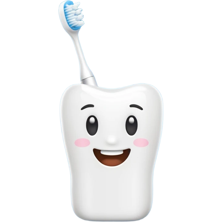 white toothbrush emoji