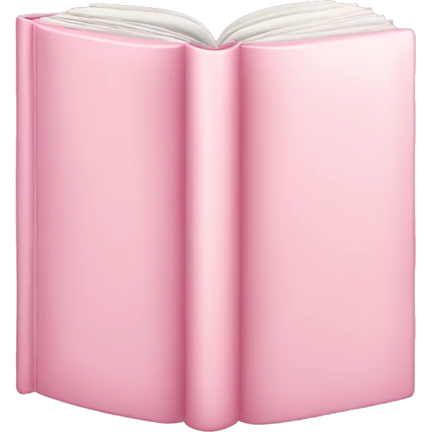 pastel pink book emoji