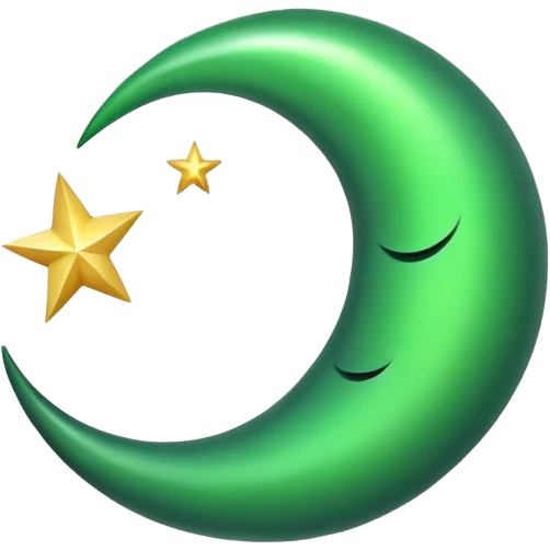 green crescent moon emoji