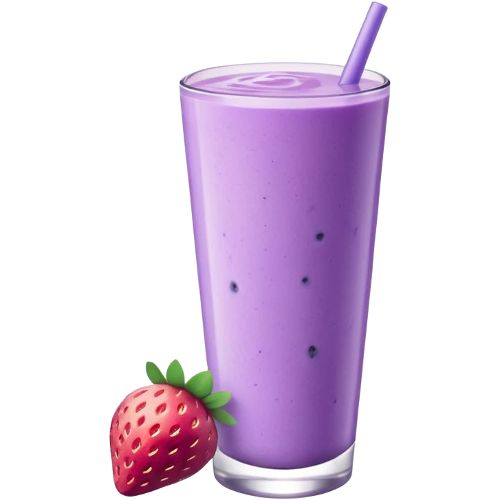Bol de smoothie violet pastel et blanc emoji