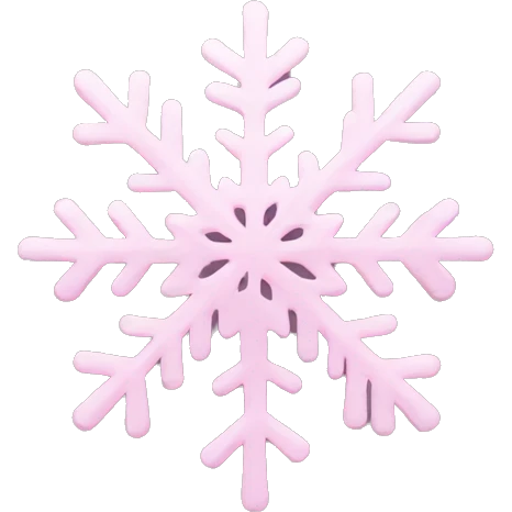 pastel pink snowflake  emoji