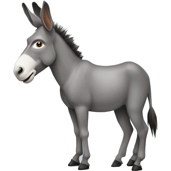 donkey wearing high heels emoji