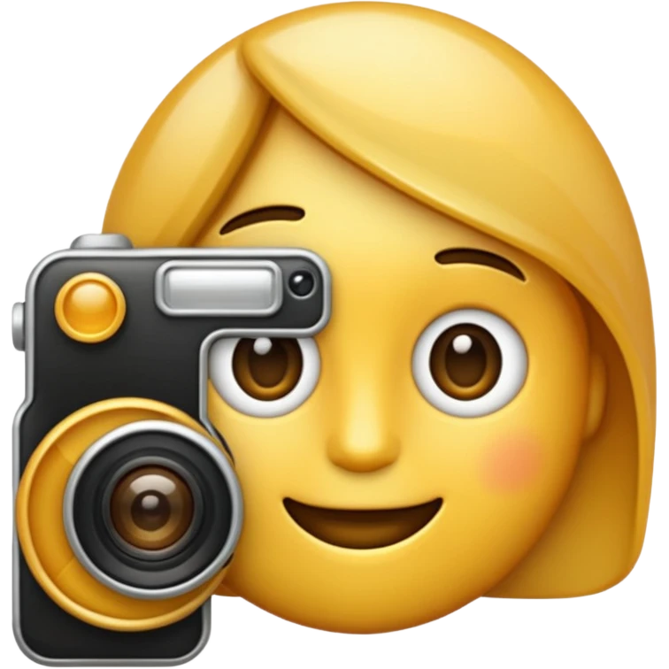 Emoji avec un appareil photo emoji