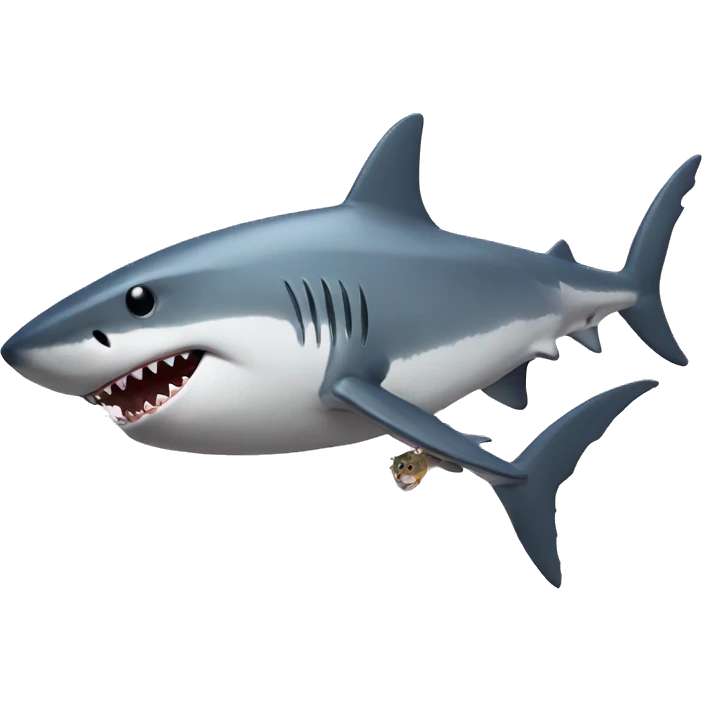 Shark with a cat emoji