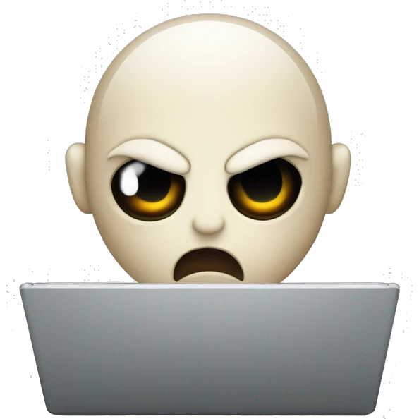 Moby with evil laptop emoji