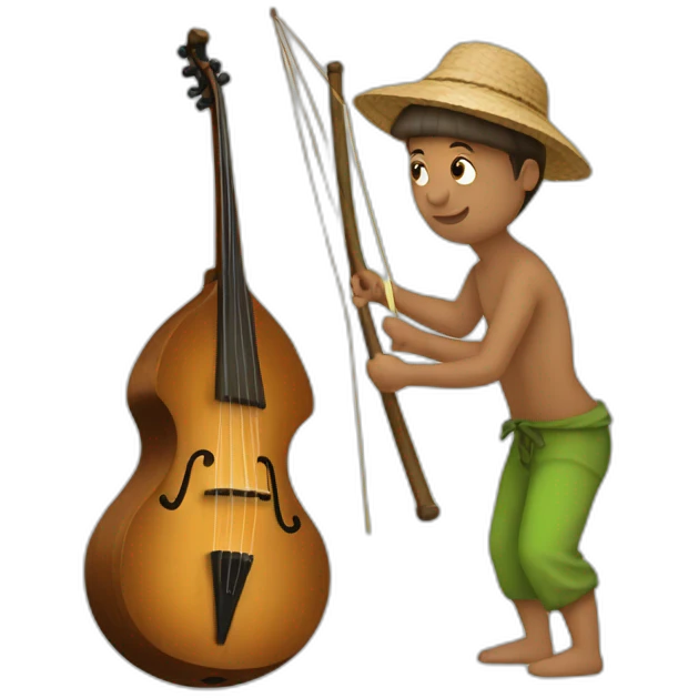 tocando berimbau emoji