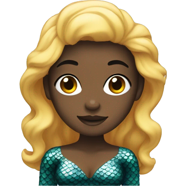 Mermaid black emoji