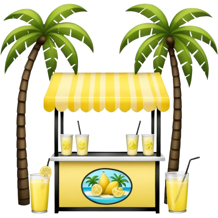  lemonade stall with palm trees emoji