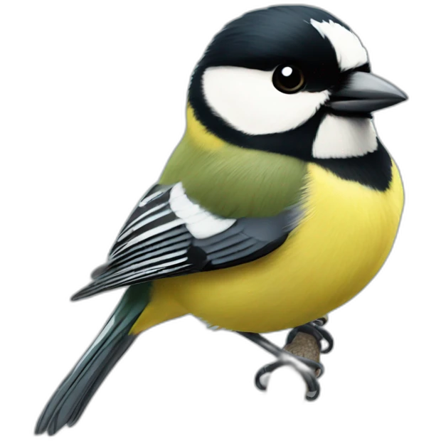 happy great tit bird head emoji