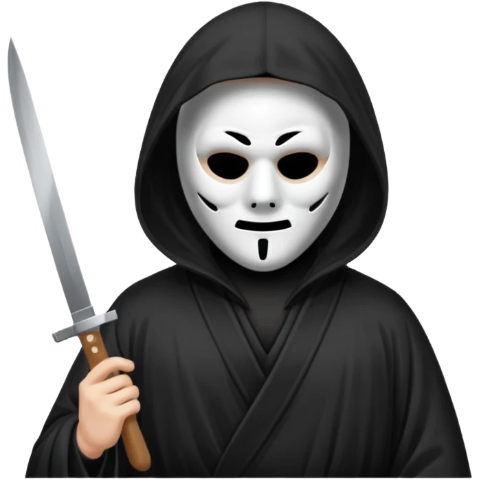 Create a ghostface scream emoji