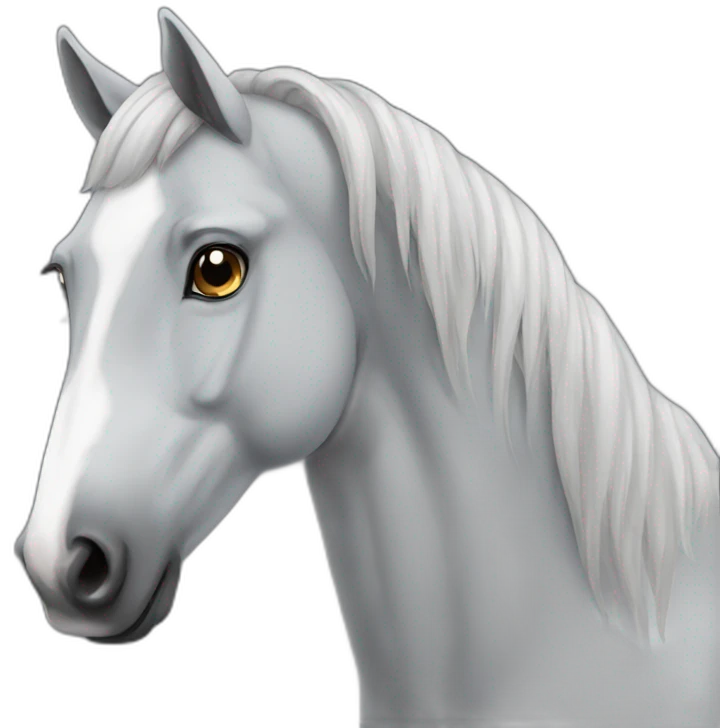 Gray Horse emoji