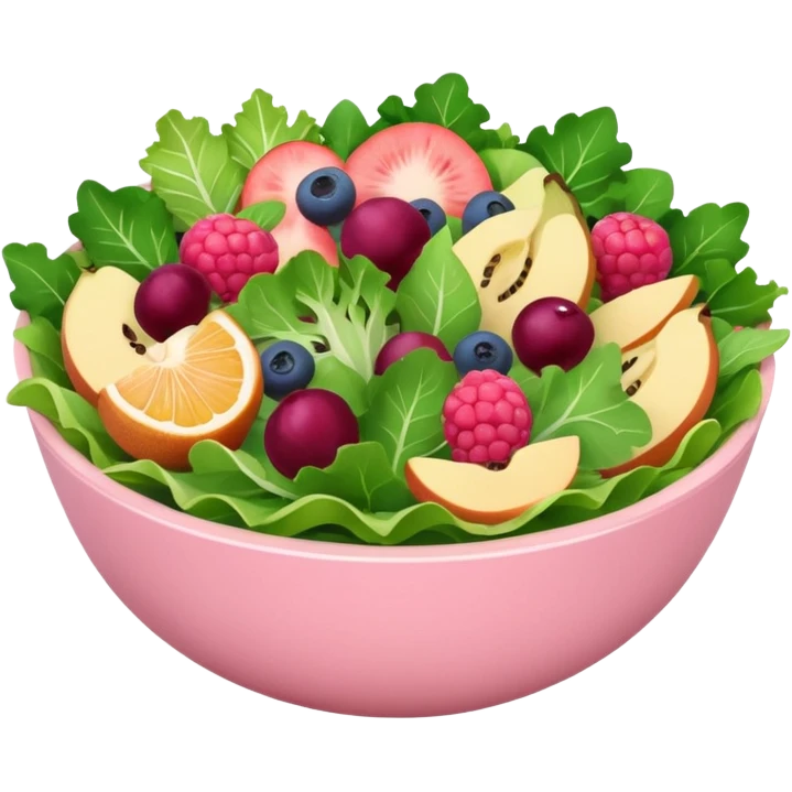 Make some healthy food, like a salad, in light pink tones, but you can use other colors (like the correct shades for the salad).
 emoji
