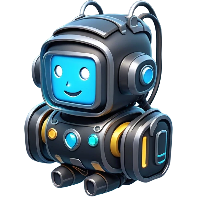 Clash of Clans aesthetic: Cinematic Playful 3D Isometric Jetpack Emoji, rendered in a 3D vector-style similar to standard emojis with minimal shading and bold, simplified shapes. A compact, distinct form with signature details, softly glowing with a futuristic sci-fi warfare charm. Simplified yet unmistakably iconic, highly detailed and consistent, glowing with a soft radiance and high shine. Stylized with a touch of high-tech brilliance and a soft glowing outline, capturing the essence of a beloved gaming relic with a friendly, playful manner! emoji