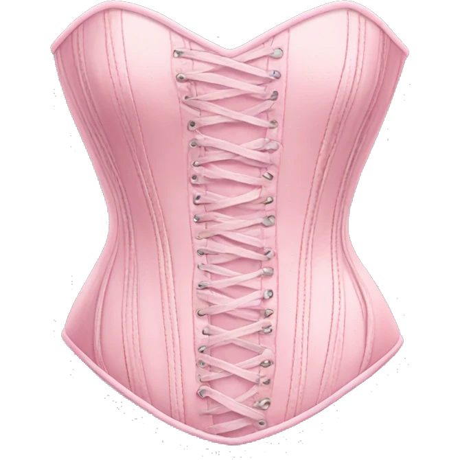 Pastel pink corset  emoji