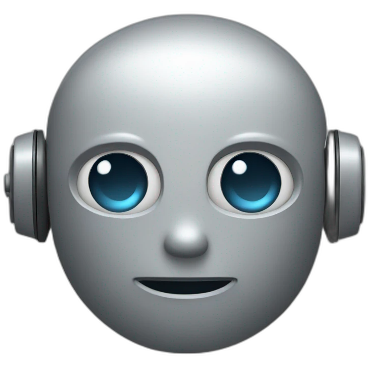 chatbot robot grey emoji