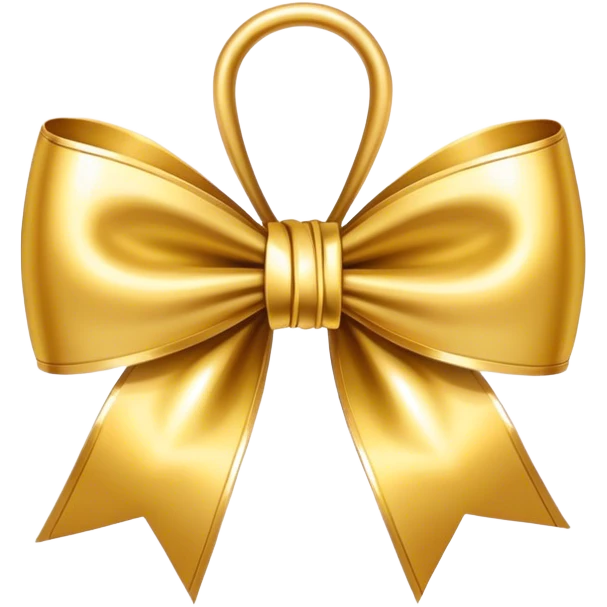gold bow  emoji