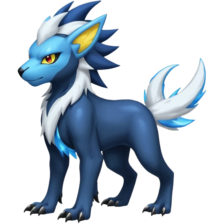 Luxray-Manectric-Absol-fusion, full body emoji