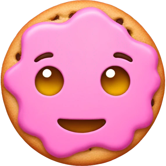 pink cookie emoji
