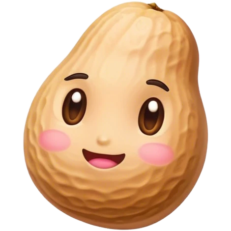 Peanut blushing emoji