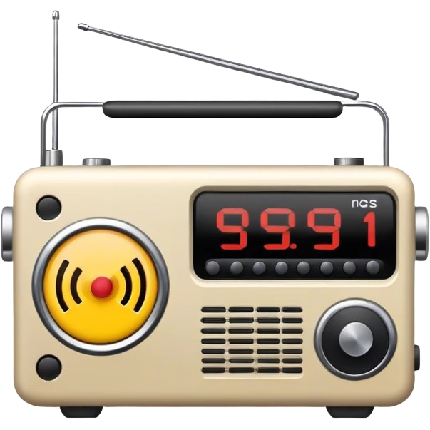 Radio with circle and line through it emoji