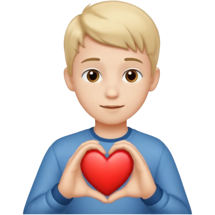 heart hand boy emoji