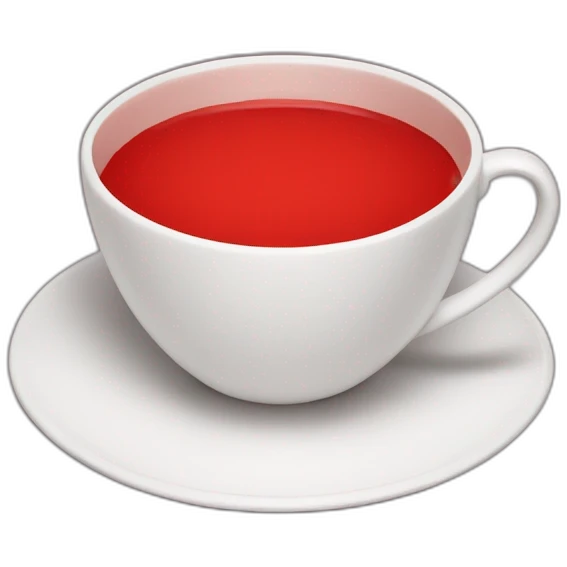 teacup crossed out in red paint emoji